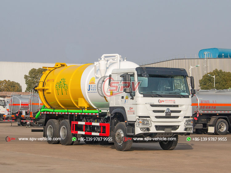 SINOTRUK 6x4 Sewage Disposal Truck - Left Front Side